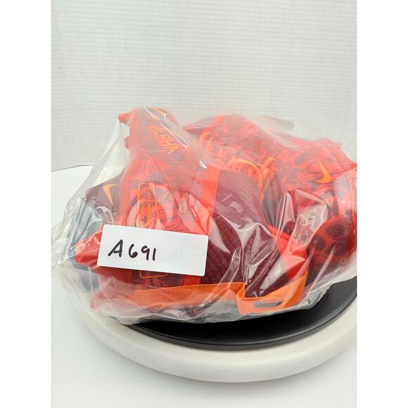 Nike Alpha Menace 4 Elite NRG Mens Sz 13 Orange Red Football Cleats FQ4046-600‎ main image 4